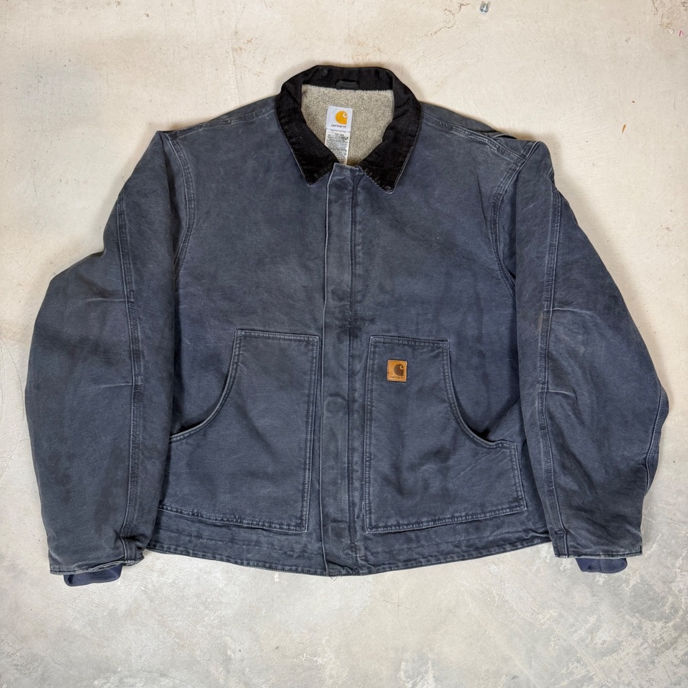 Carhartt J164 PTL Arctic Sandstone Detroit Jacket Petrol Blue Mens 2XL Regular